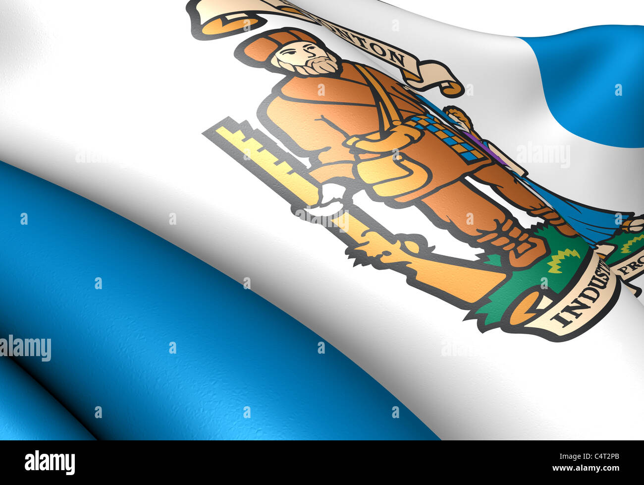 Flag of Edmonton. Close up Stock Photo Alamy