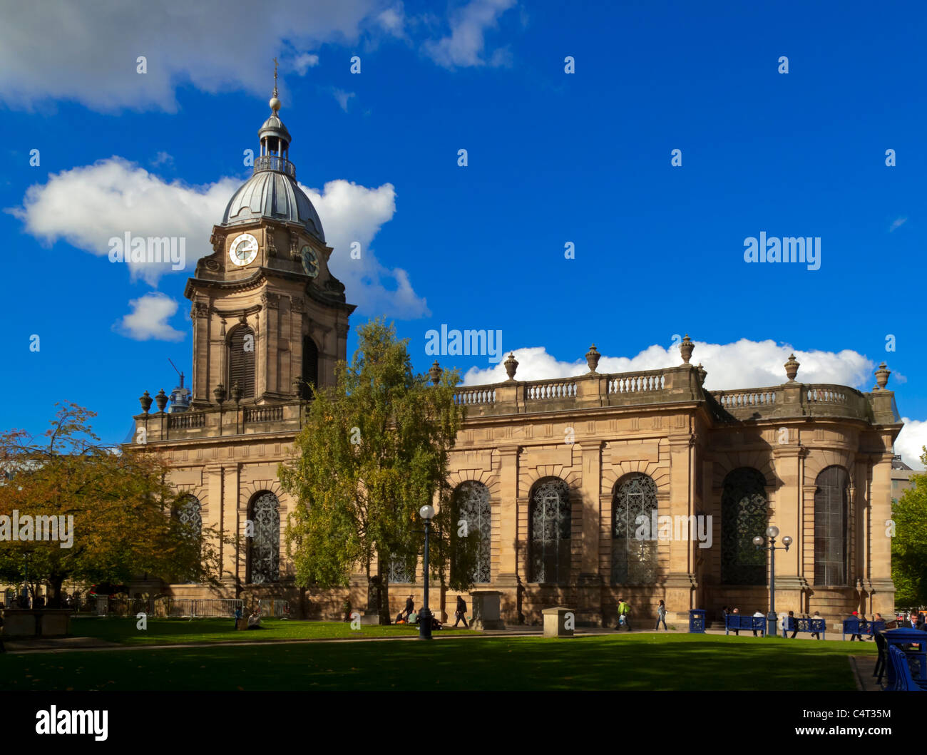 The Cathedral Church of St Philip in Birmingham England built in early 18th century Baroque style and designed by Thomas Archer Stock Photo