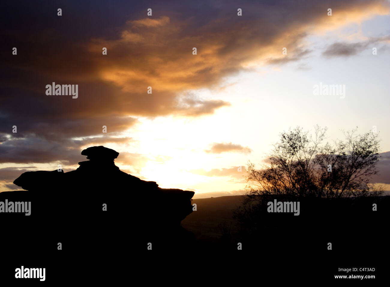 Sunset Brimham Rocks Brimham rocks national trust hi-res stock photography and images - Alamy