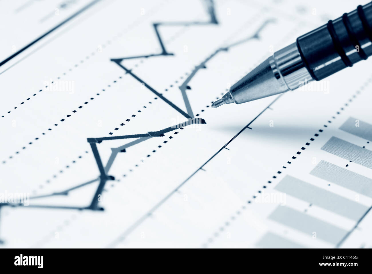 Stock market graphs Stock Photo - Alamy