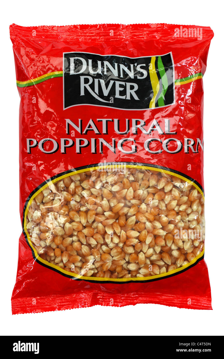 popping corn Stock Photo