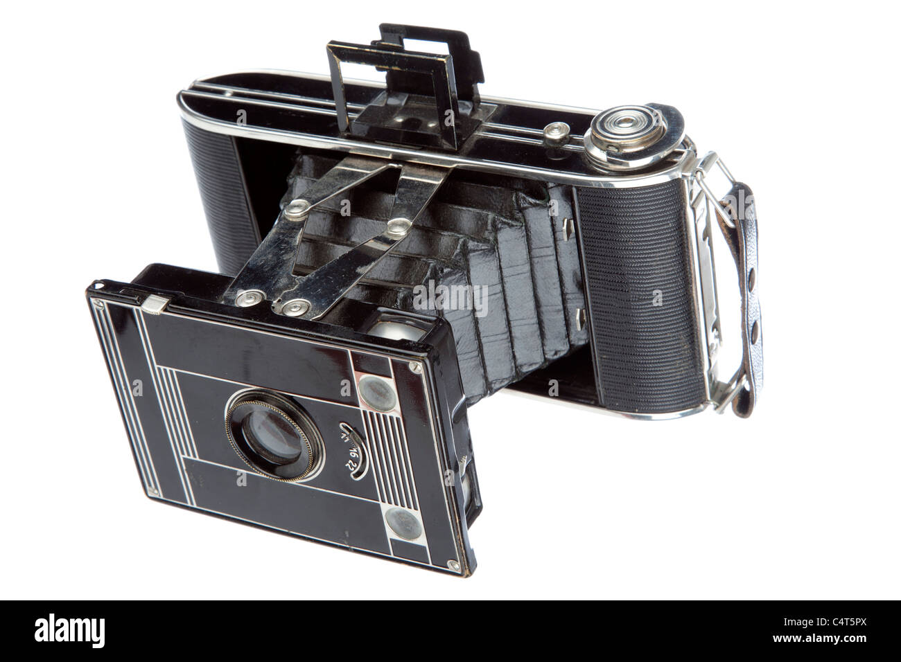 Old camera vintage isolated on a white background Stock Photo - Alamy