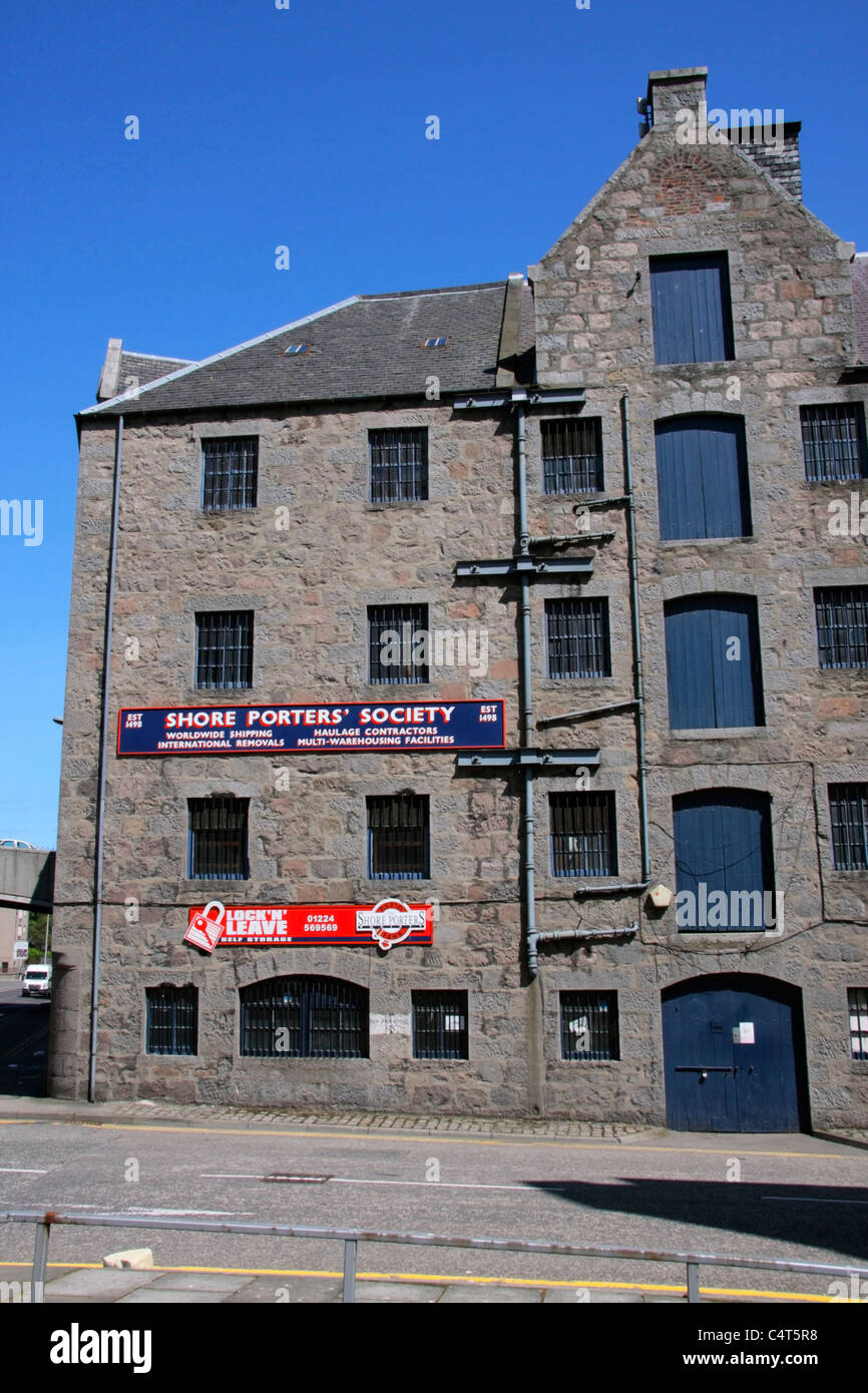 Shore Porters Society warehouse, Aberdeen, Scotland Stock Photo Alamy