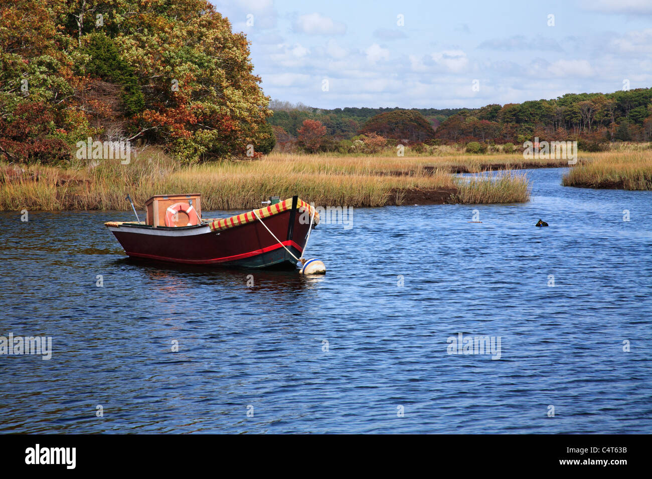 Fishing boat in marsh hi-res stock photography and images - Alamy