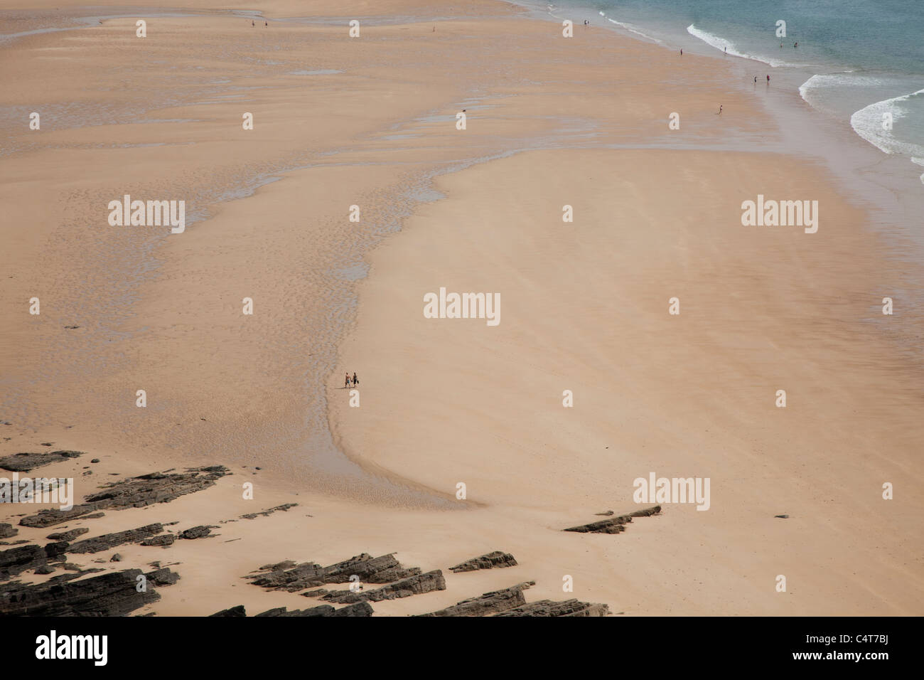 Foreshore at Carteret on Cotentin, also known as the Cherbourg Peninsula Stock Photo