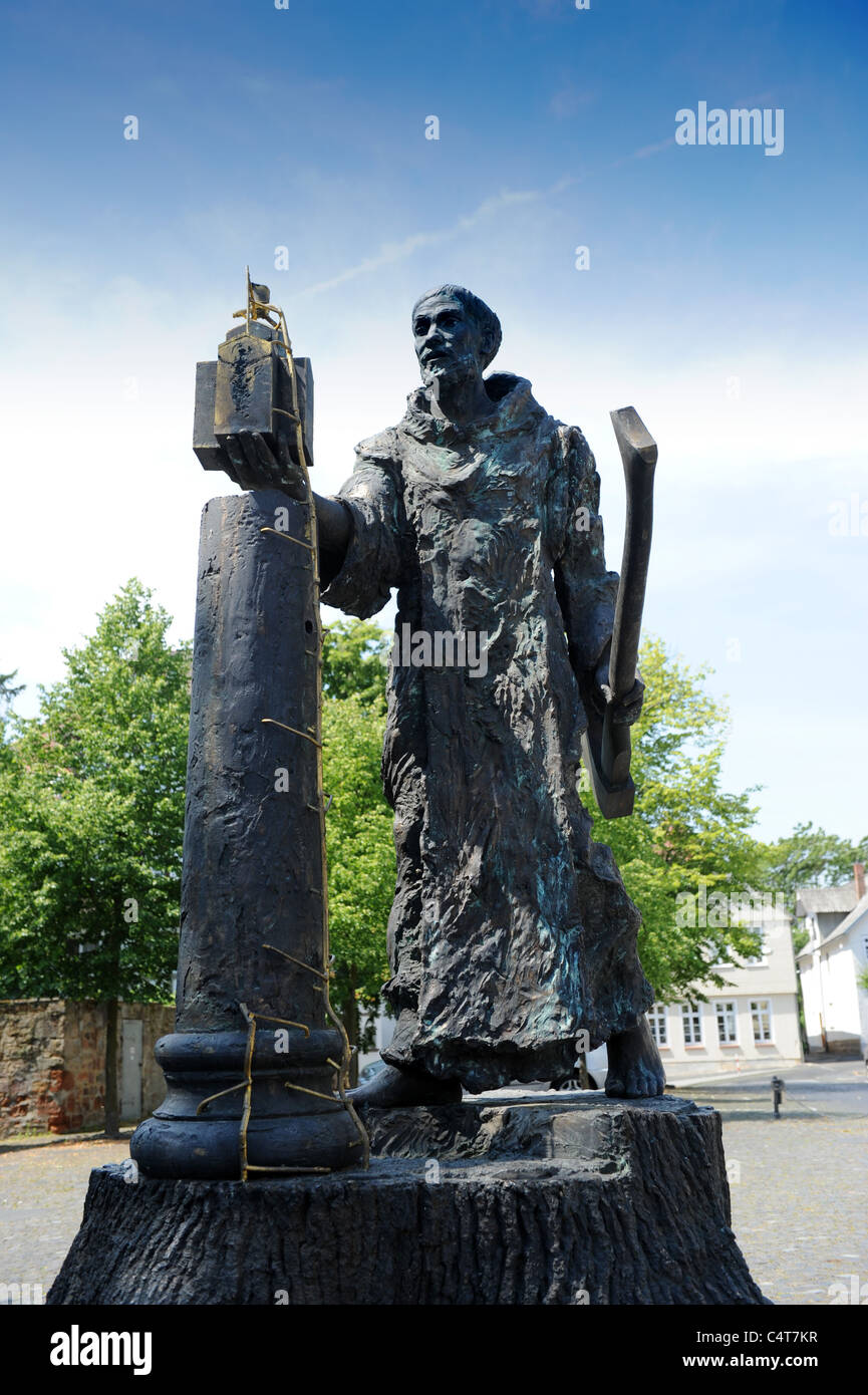 Statue of St. Boniface Fritzlar Hesse Germany Deutschland Stock Photo