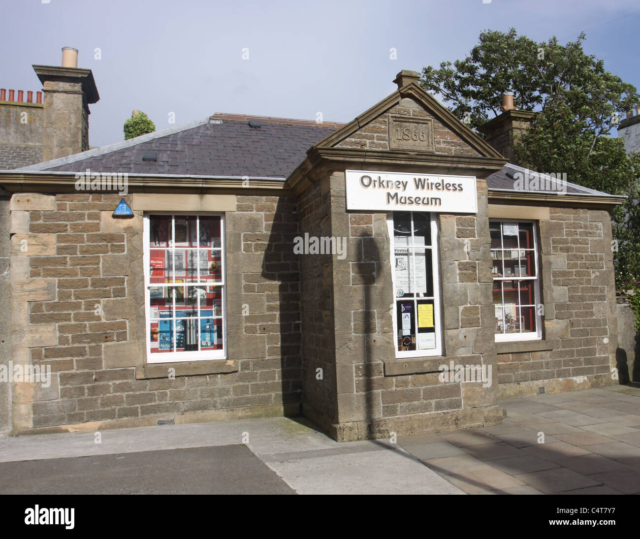 Exterior of Orkney Wireless Museum Kirkwall Scotland May 2011 Stock Photo