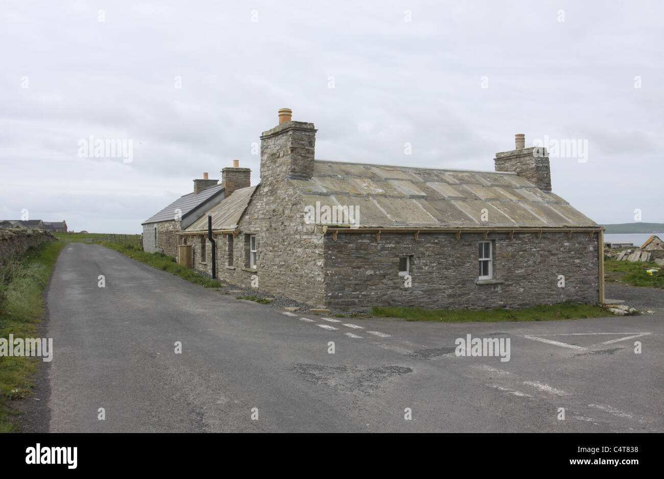 farmhouse Papa Westray Orkney Scotland May 2011 Stock Photo