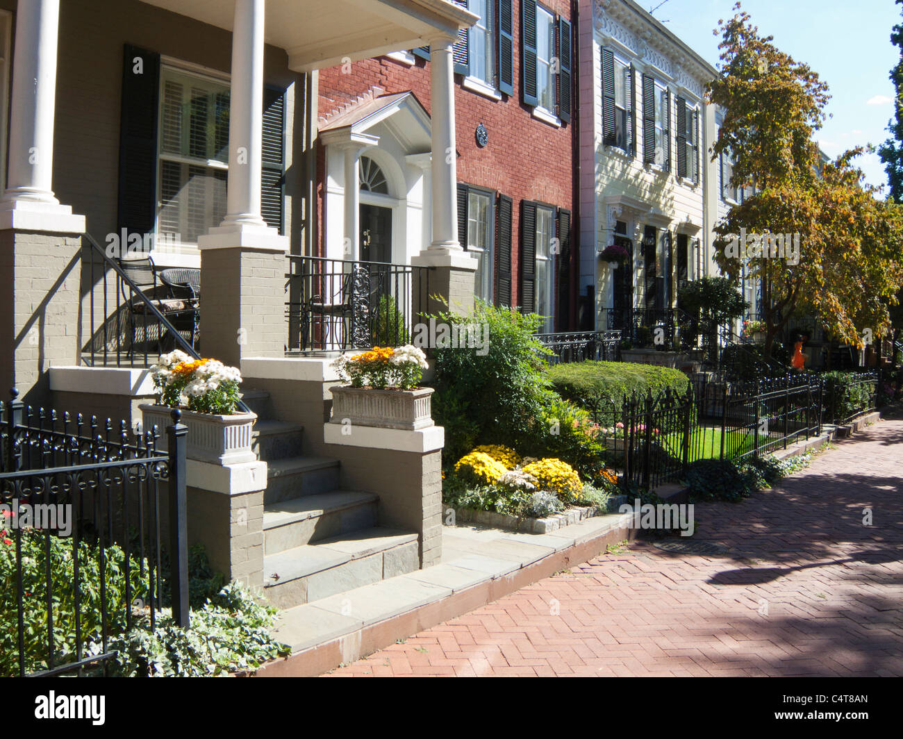Washington DC, residential area Stock Photo Alamy