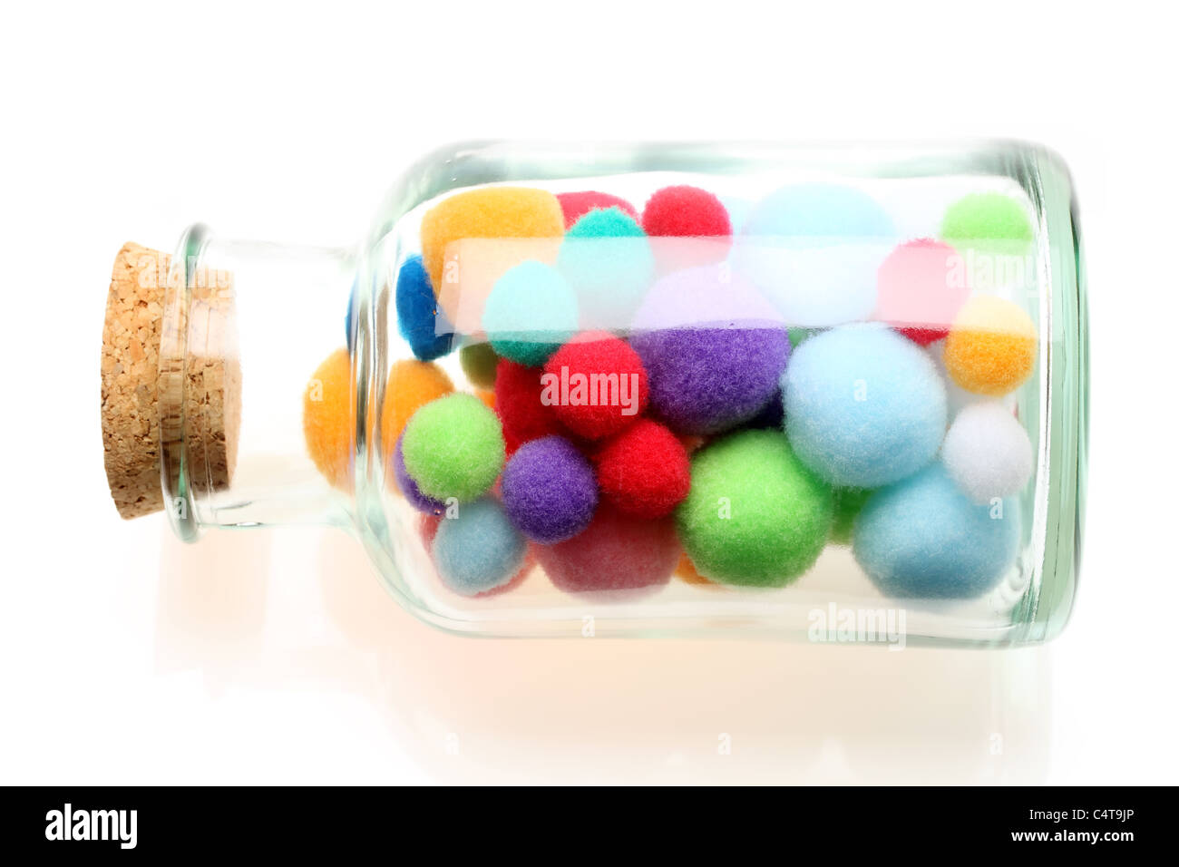 Cotton ball in a bottle Stock Photo Alamy