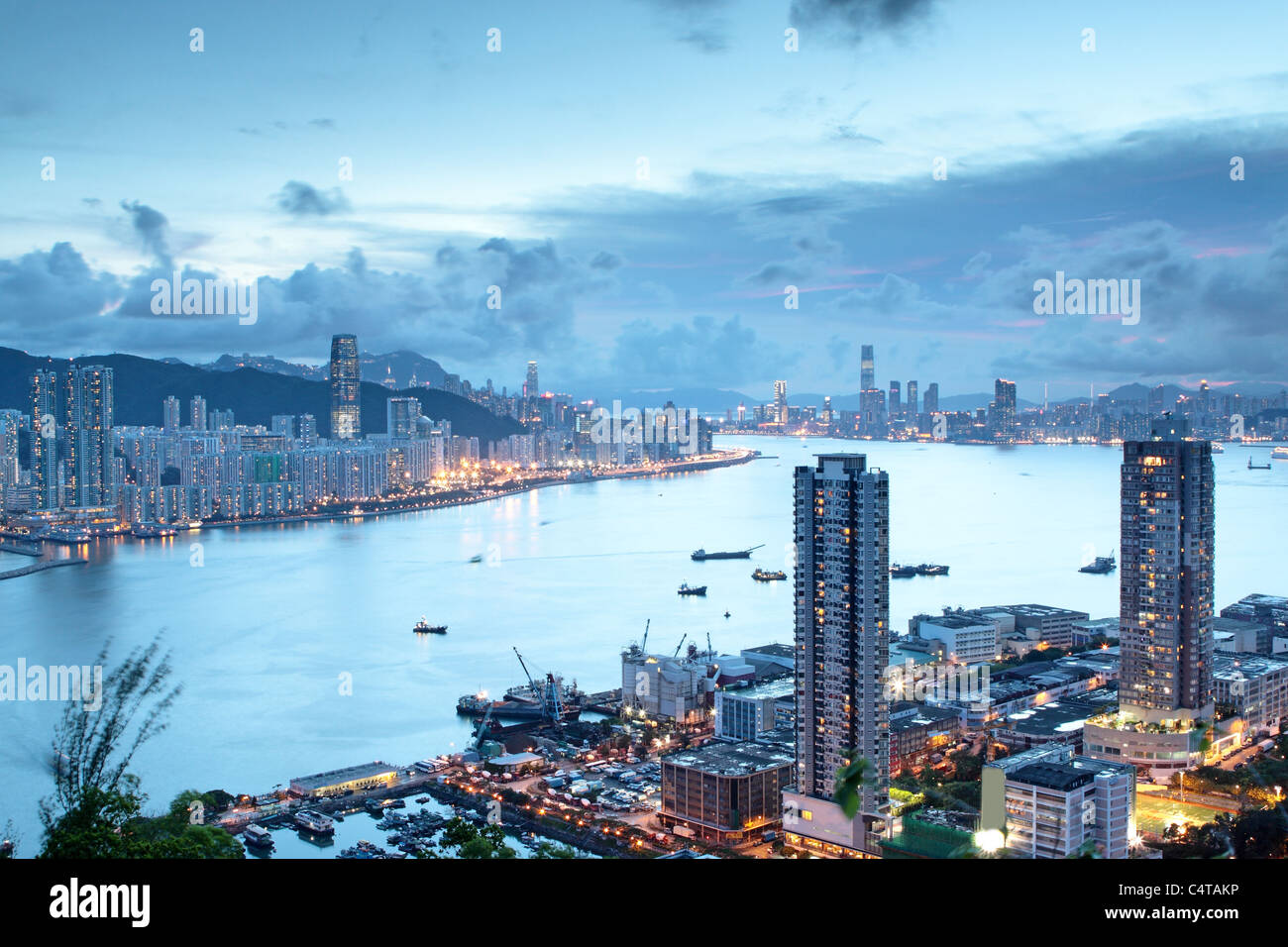 Hong Kong at day and modern buildings Stock Photo - Alamy