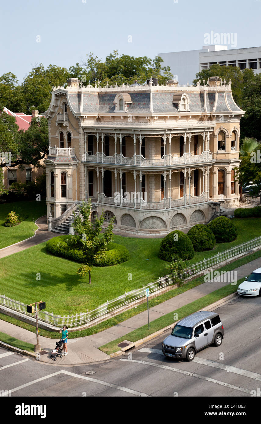 Bremond Block Mansion and Home of the Texas Teachers Association in Austin, Texas Stock Photo