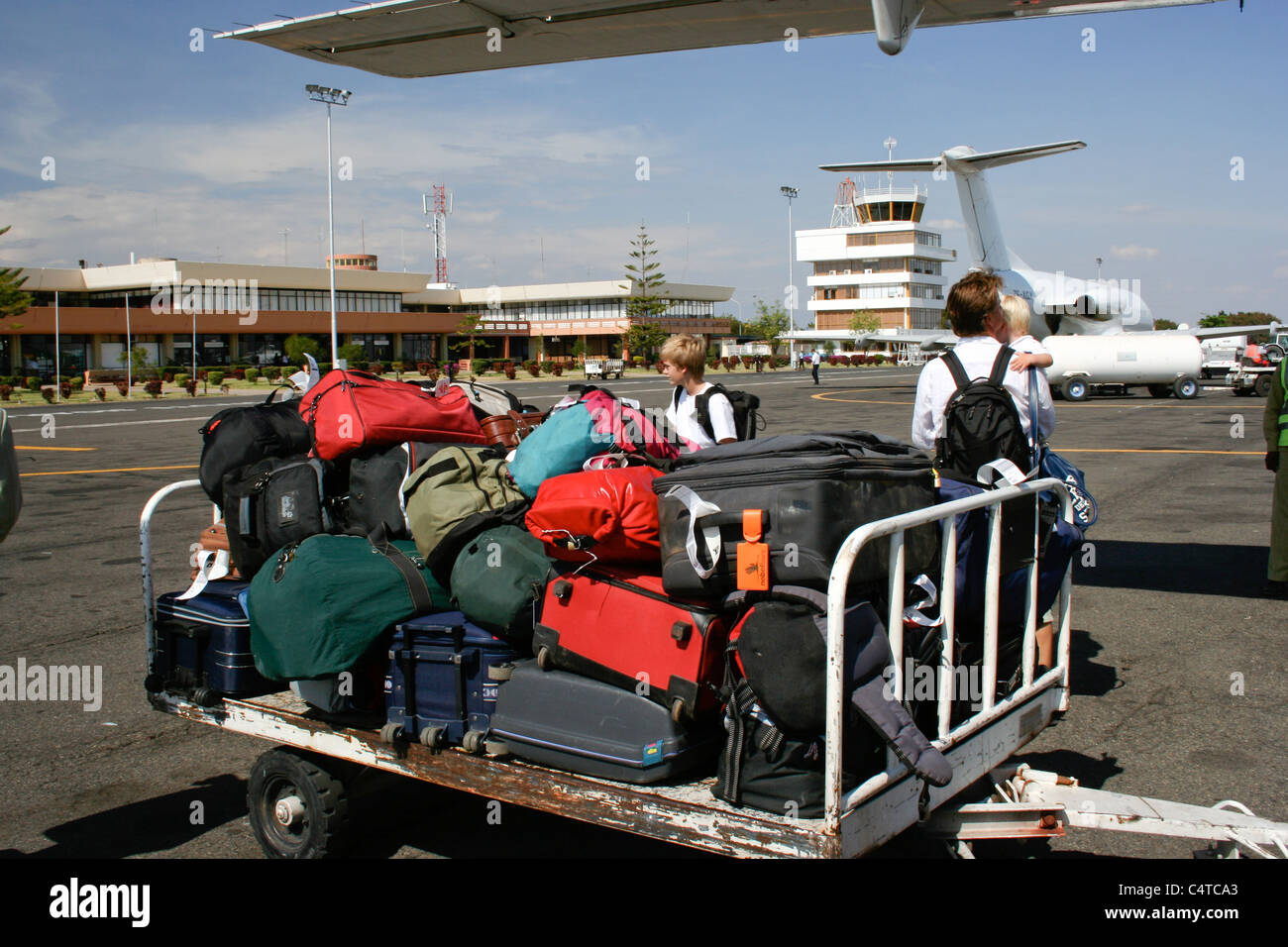 Loading Airplane Baggage High Resolution Stock Photography and Images