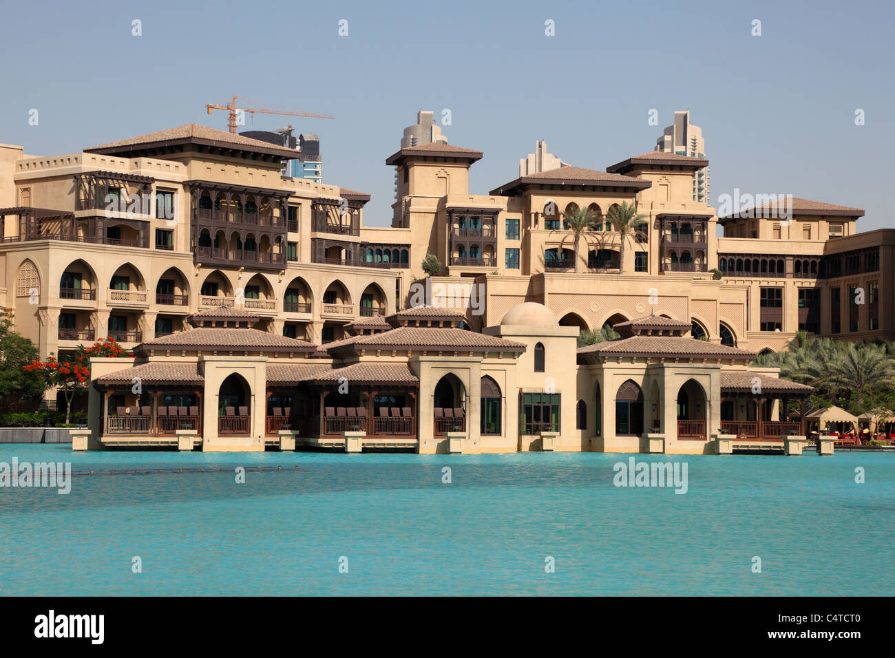 Modern arabic architecture downtown in Dubai, United Arab Emirates Stock Photo
