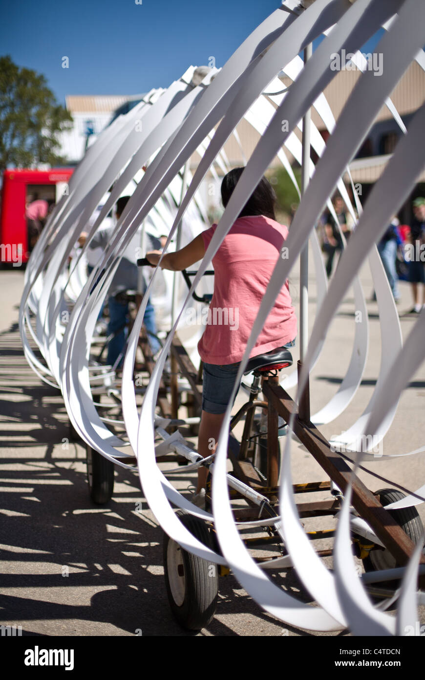 Snake Bike from the Bike Zoo Austin at Maker's Faire Stock Photo Alamy