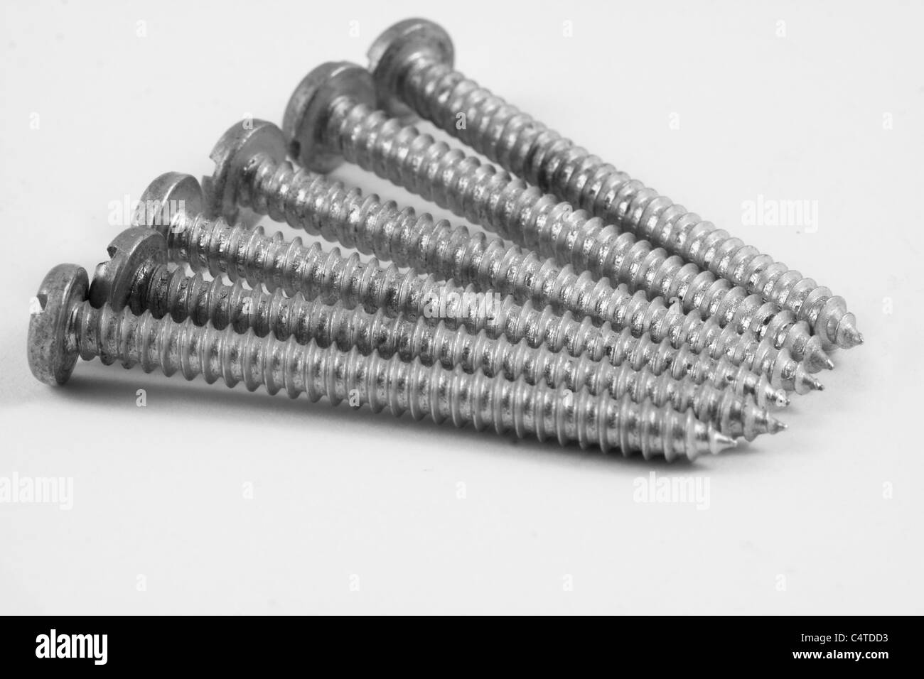 six screws taken in my studio Stock Photo
