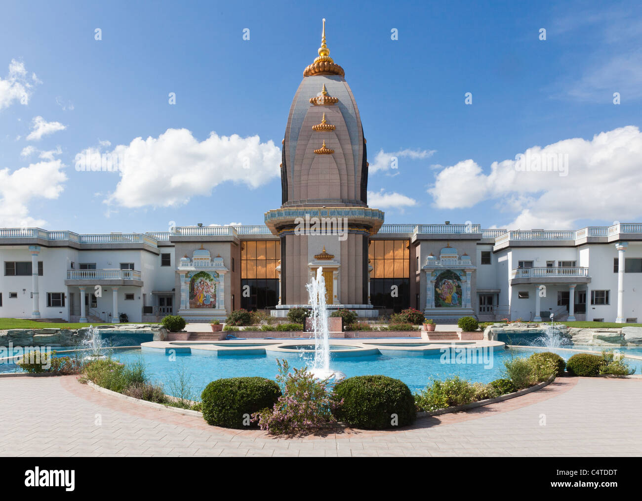 Barsana Dham Temple outside of Austin, Texas in Driftwood Stock Photo