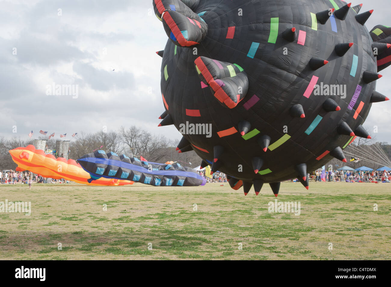 Austin Kite Festival Giant Kites Stock Photo Alamy