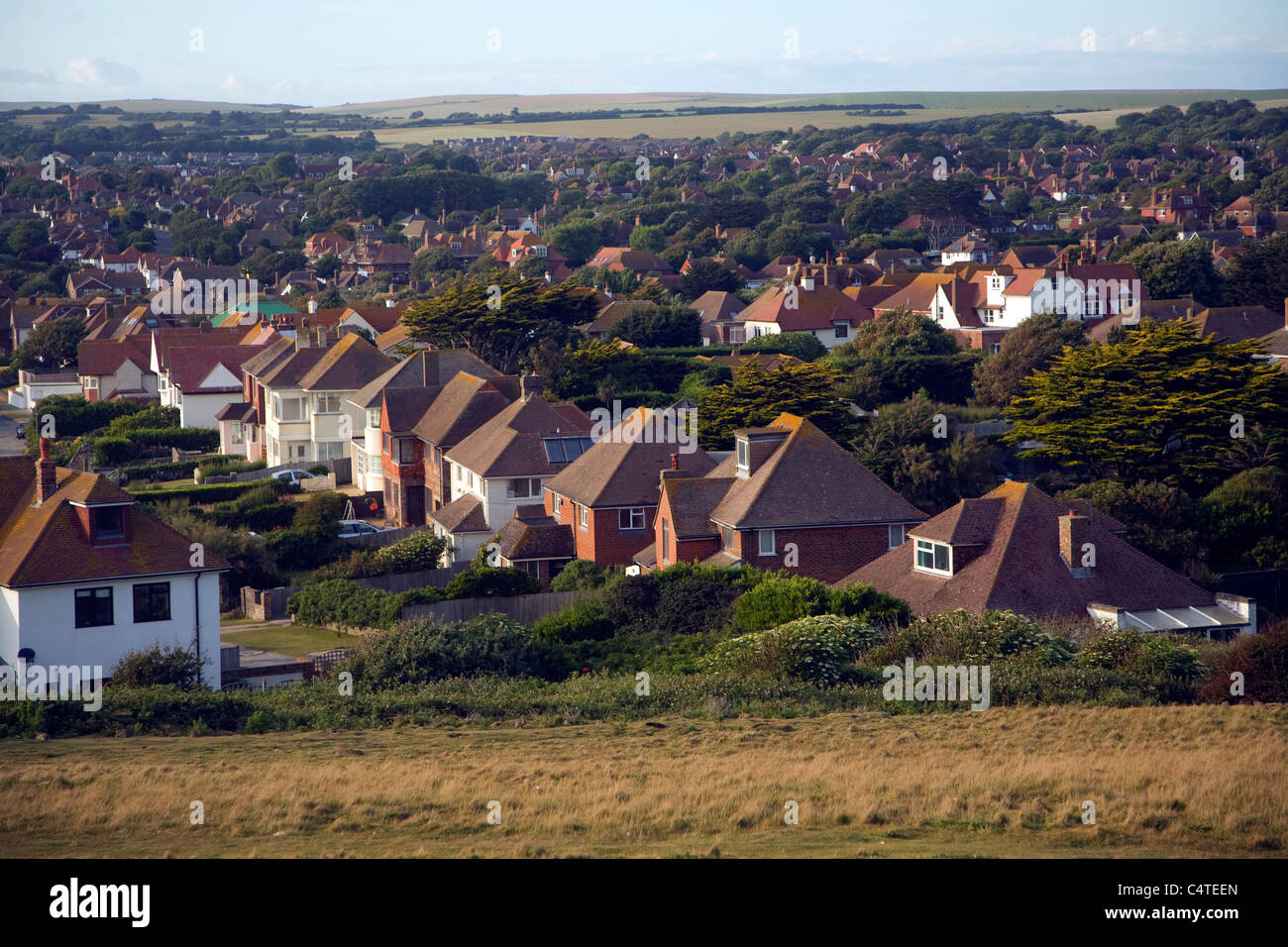 Detached private housing Seaford, East Sussex, England uk Stock Photo