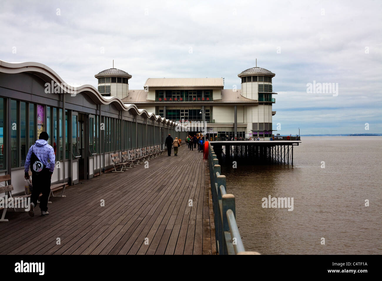 weston super mare pier uk Stock Photo
