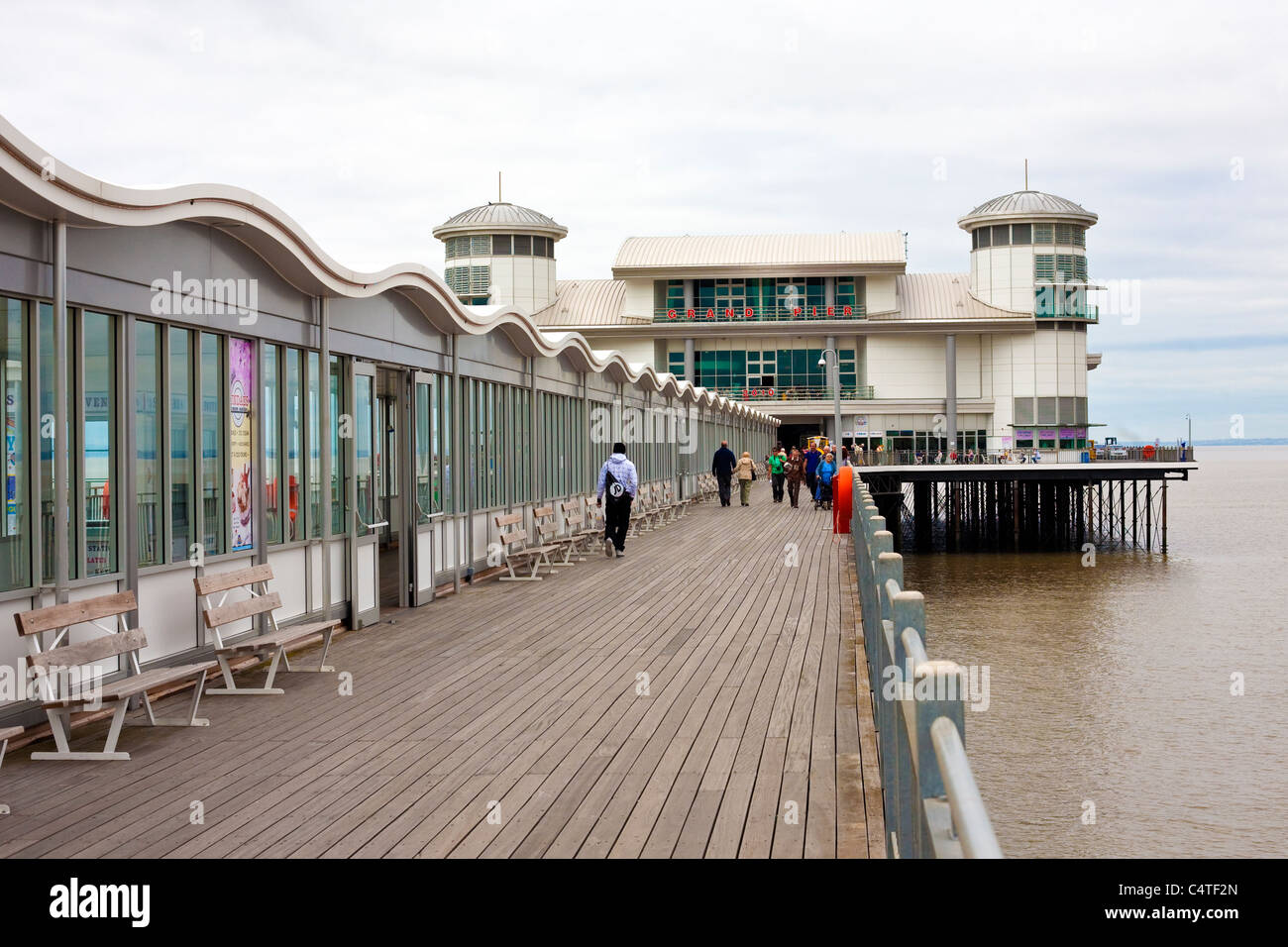 weston super mare pier uk Stock Photo
