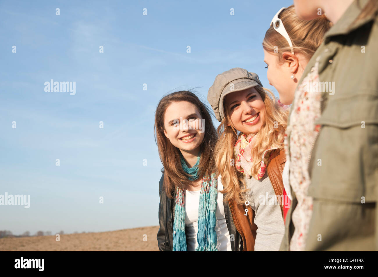 Only teenager group discuss hi-res stock photography and images - Alamy
