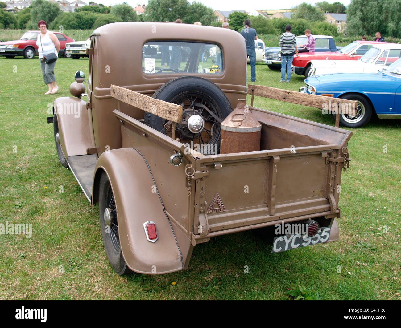 Vintage Ford Pick Up Truck, Bude car show, Cornwall, UK Stock Photo - Alamy