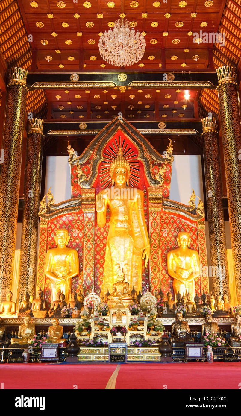 Wat Chedi Luang Temple in Chiang Mai, Thailand Stock Photo