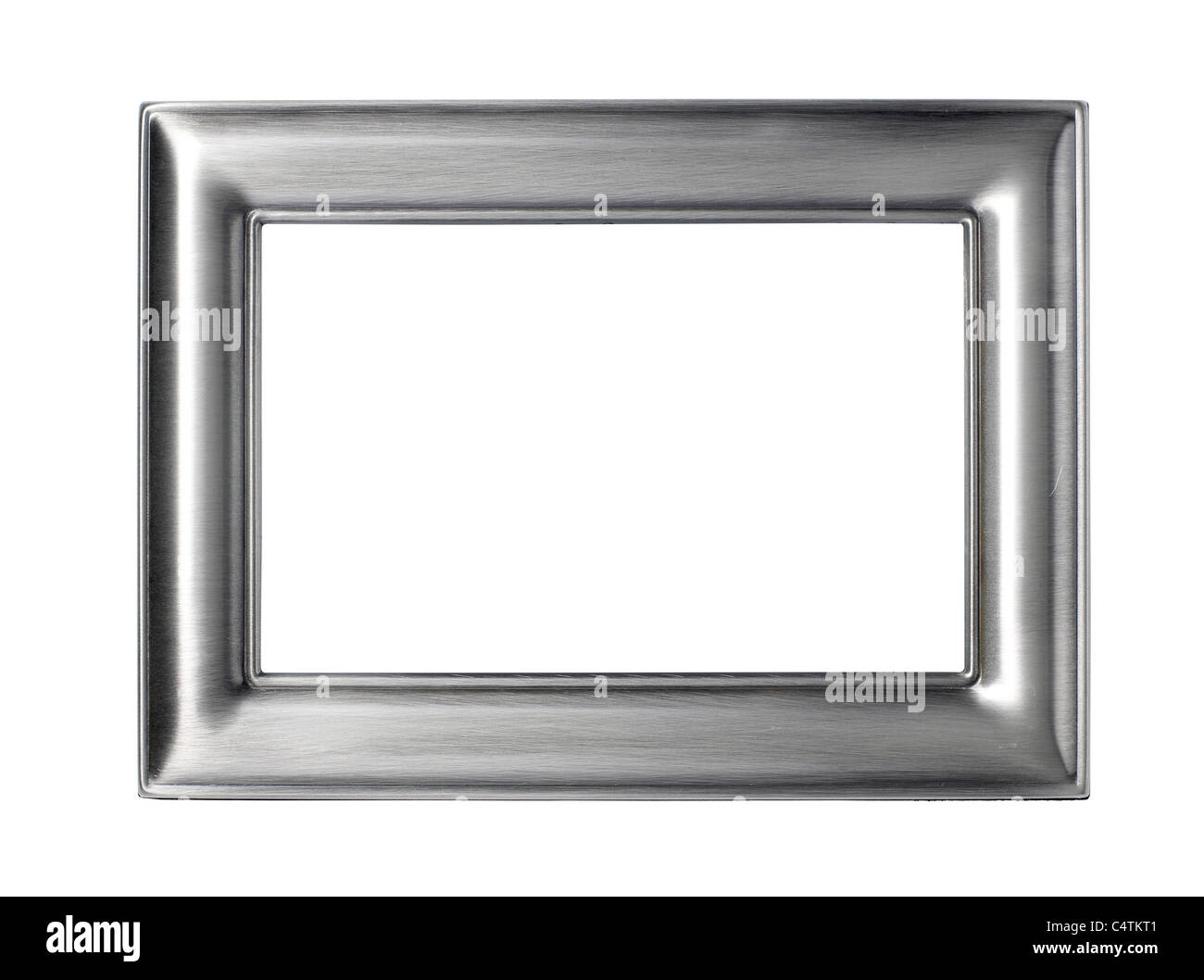 Silver Metal Picture frame Stock Photo Alamy