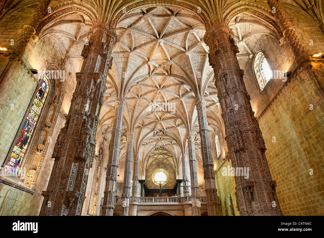 Europe, Portugal, Jeronimos Monastery at Belem in Lisbon Stock Photo