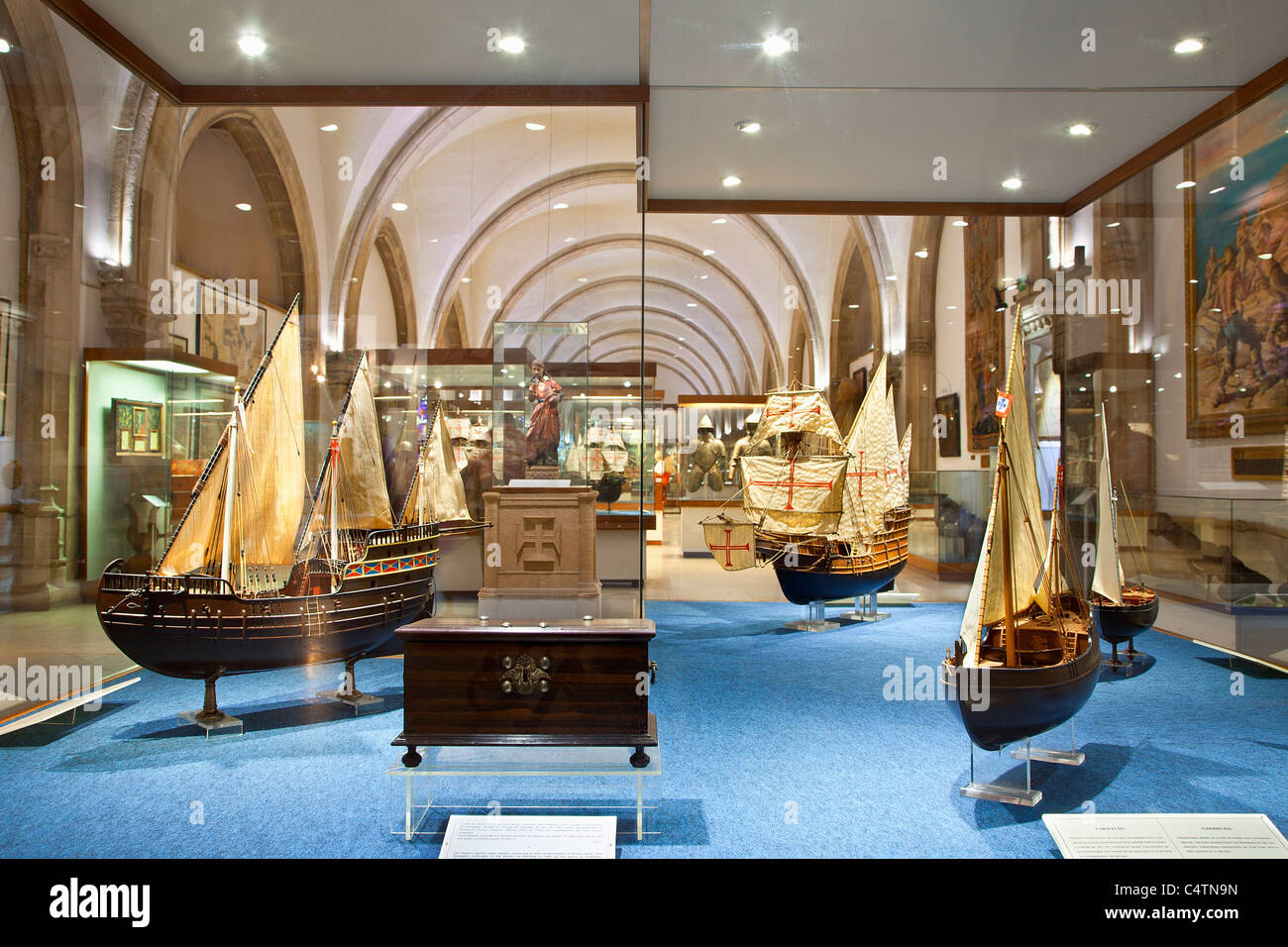 Europe, Portugal, Lisbon, Belem Maritime Museum Stock Photo