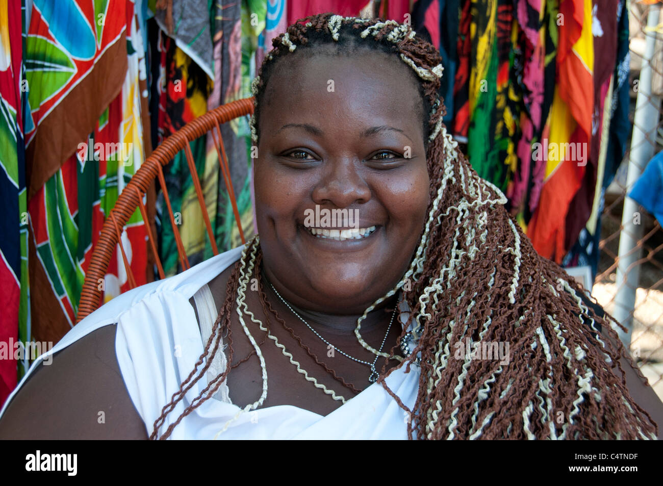 Costa Rican woman from black heritage Stock Photo