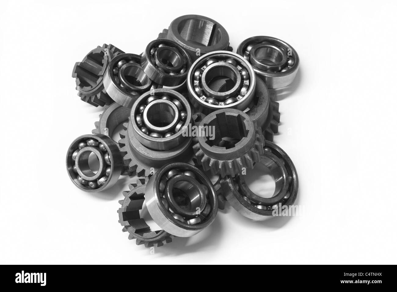 Gears and bearings Stock Photo Alamy