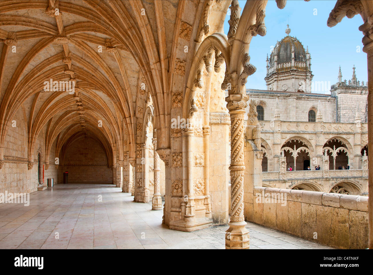Europe, Portugal, Jeronimos Monastery at Belem in Lisbon Stock Photo