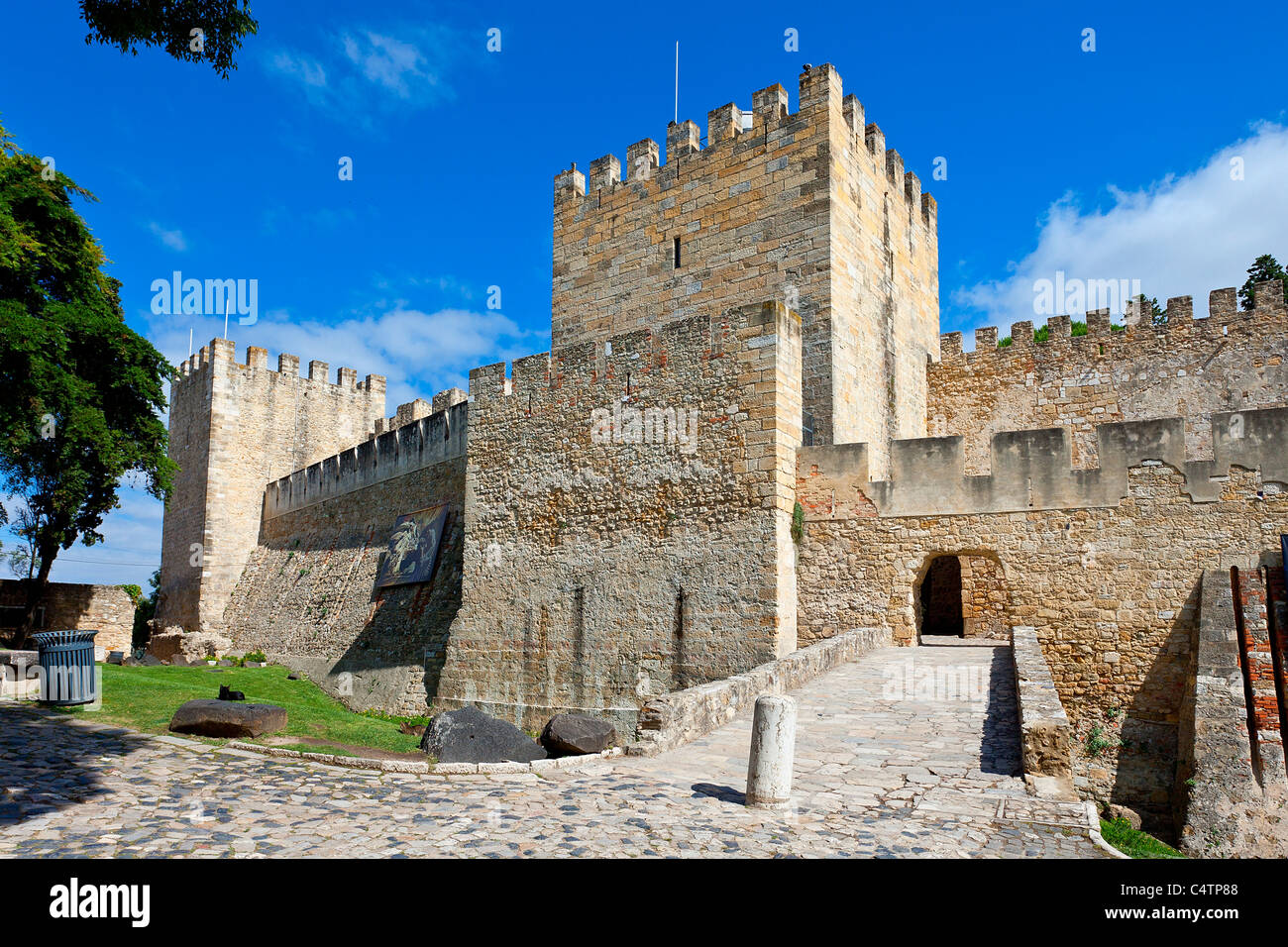 Europe, Portugal, Castelo de Sao Jorge in Lisbon Stock Photo