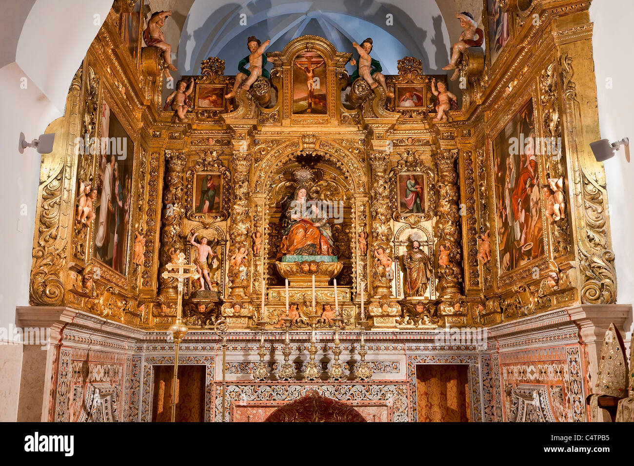 Europe, Portugal, Lisbon, Se Patriarcal Cathedral Stock Photo