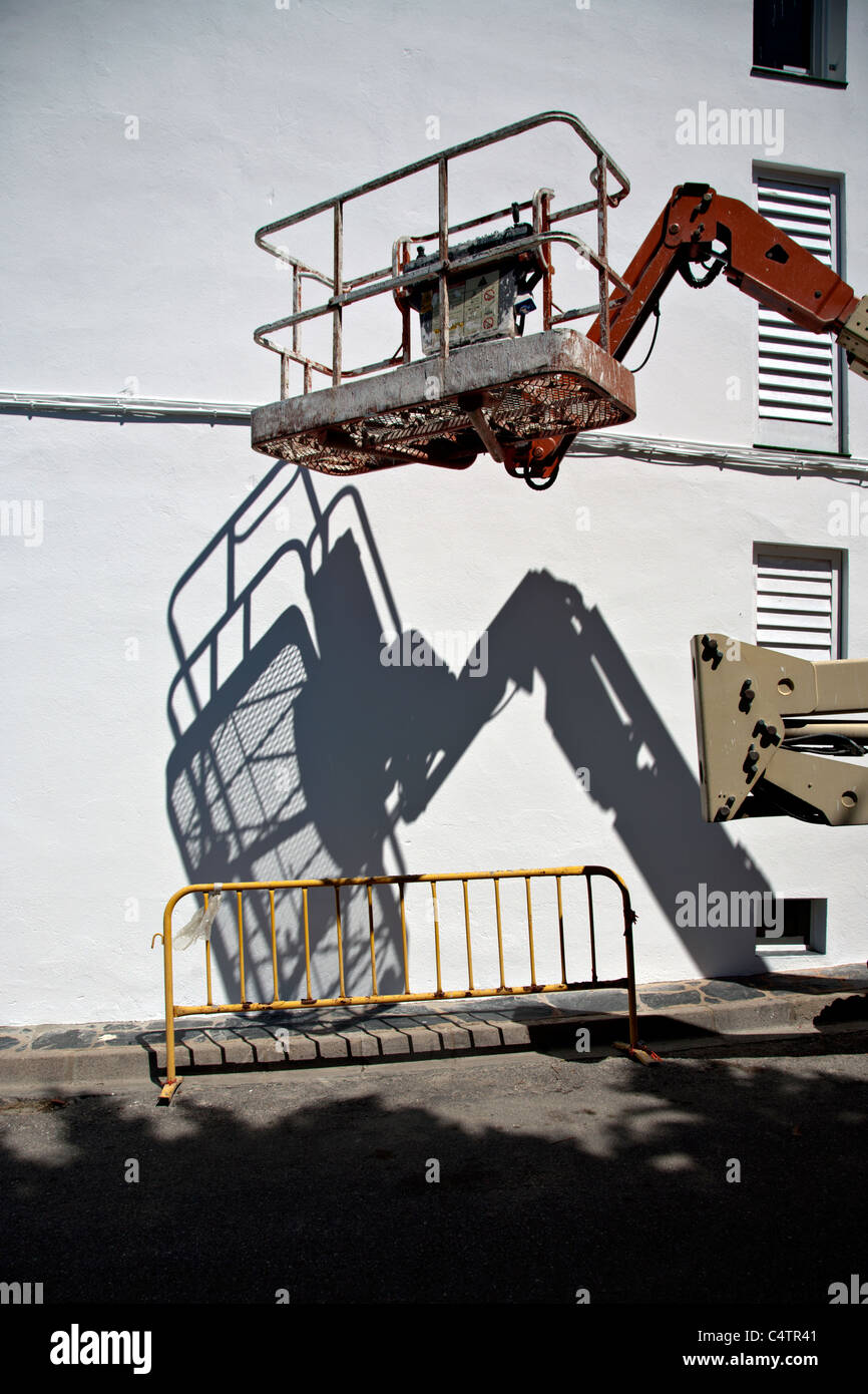 a crane in a spanish street Stock Photo Alamy