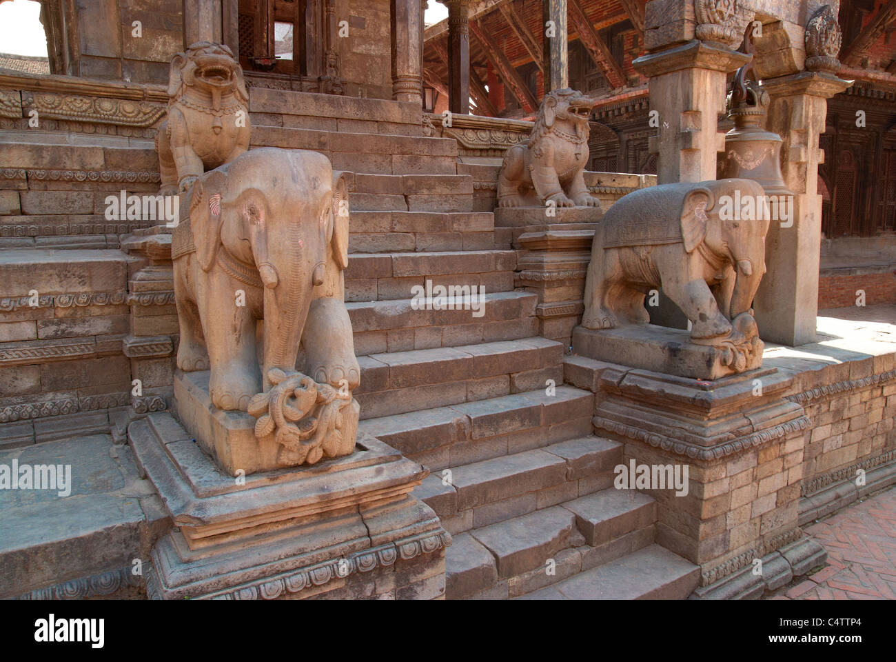 Old buddhistic statues Stock Photo