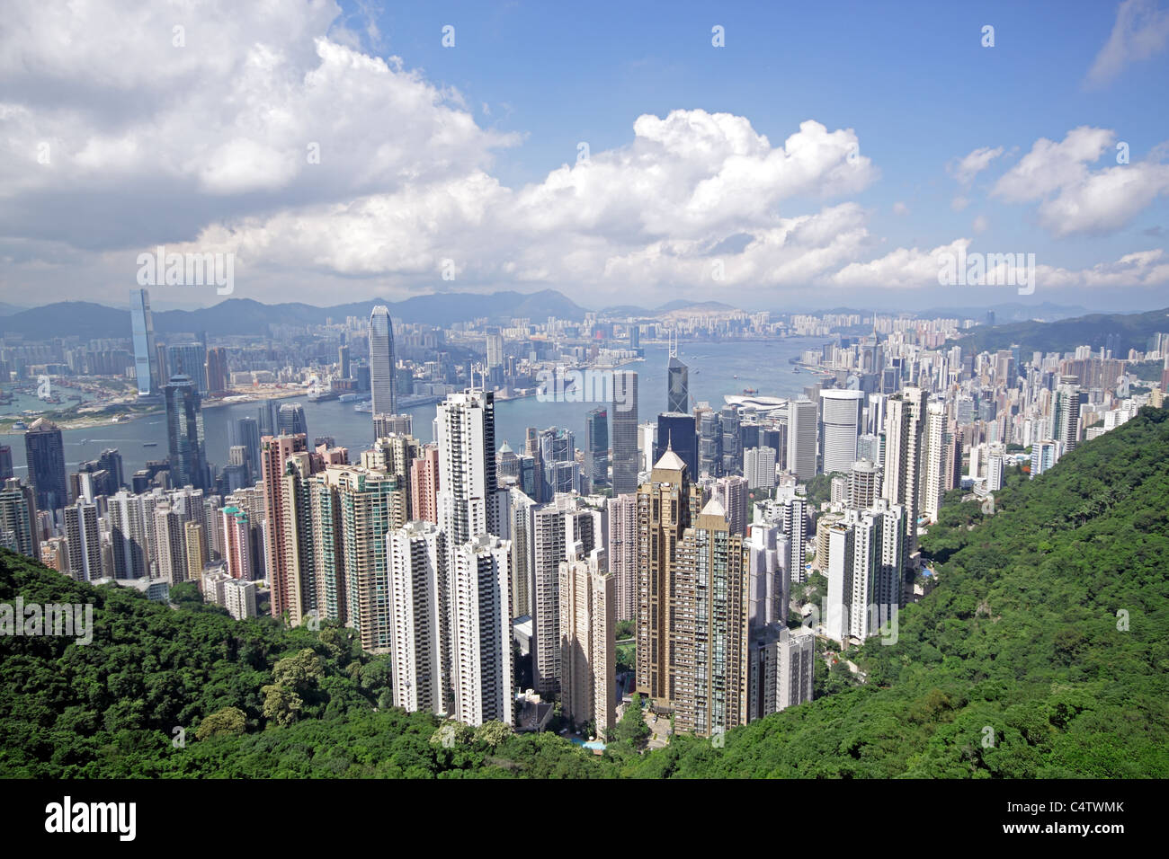 Hong Kong at day and modern buildings Stock Photo - Alamy
