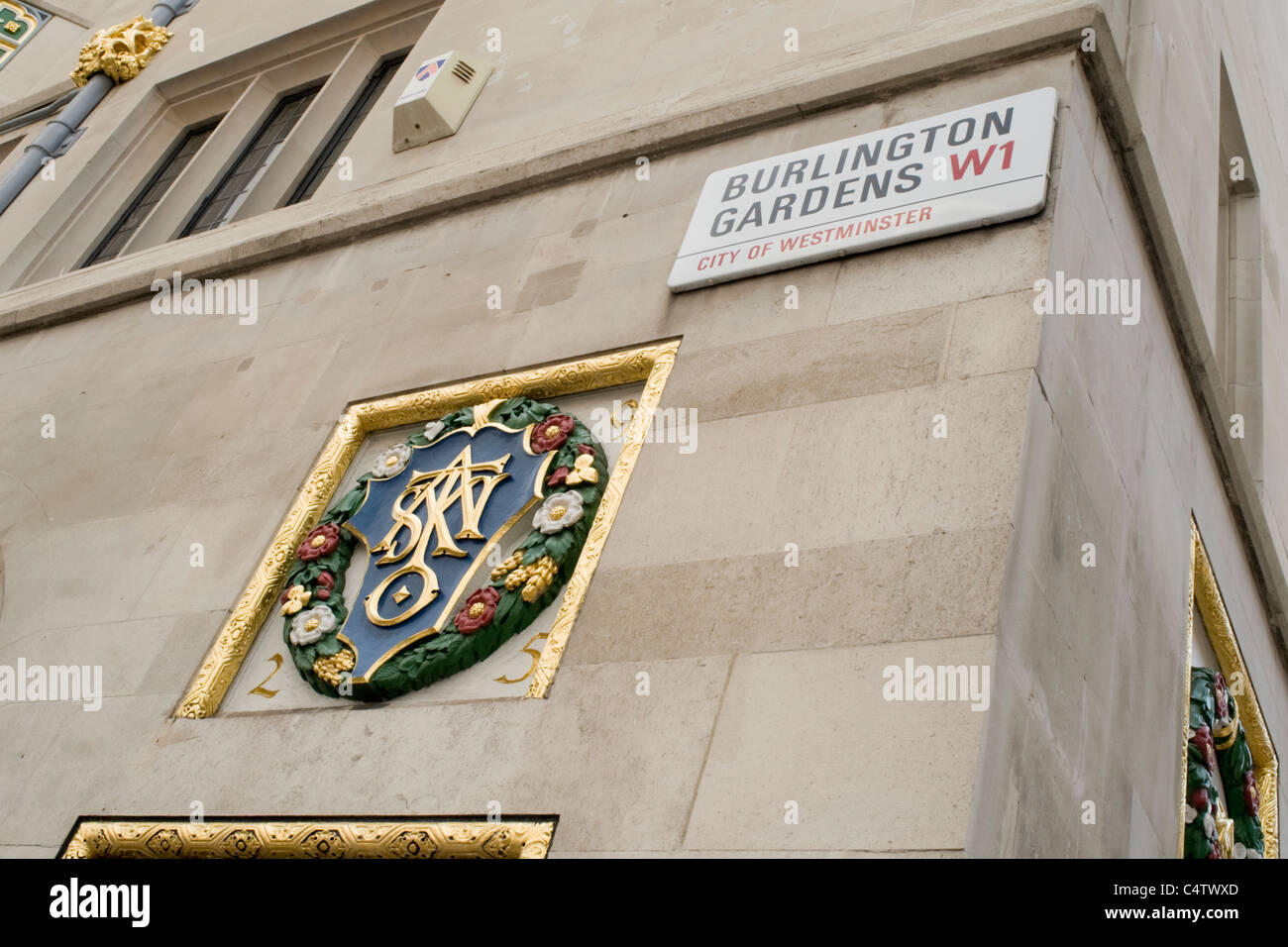 London Mayfair Burlington Gardens Road Sign Wall Decorations