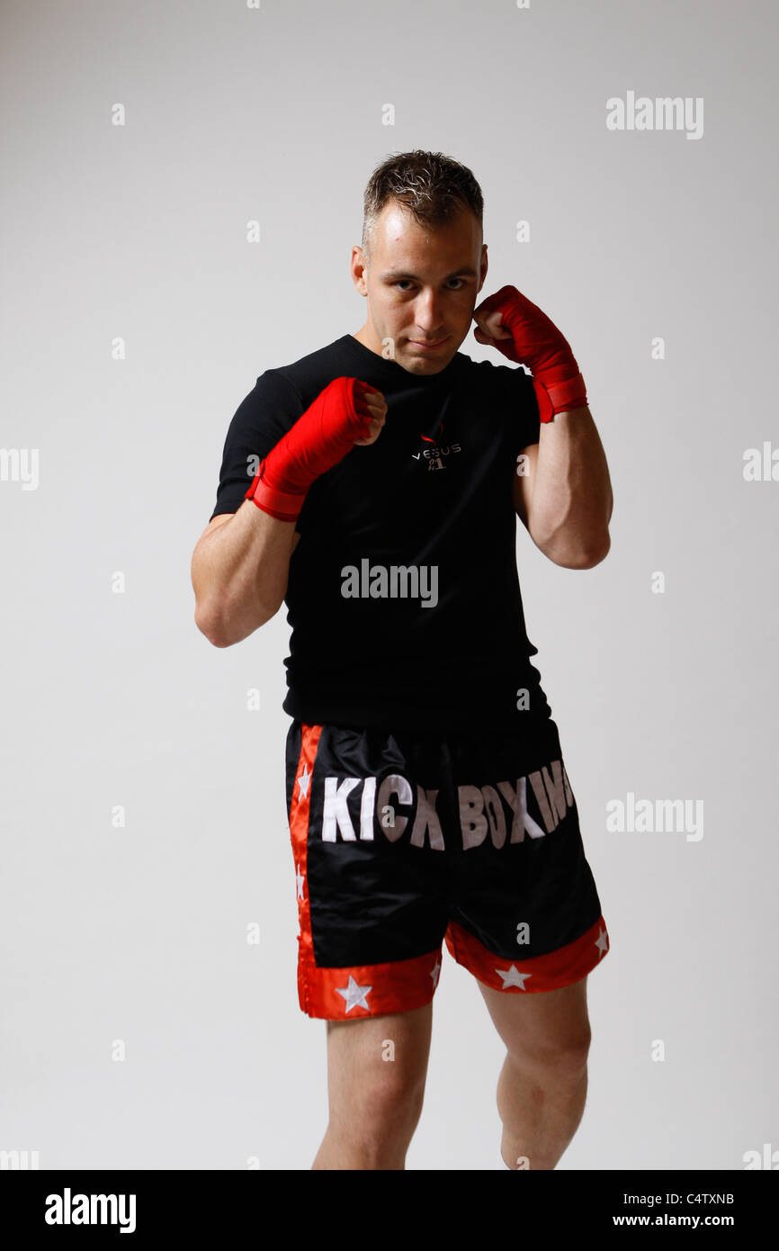 kick boxer training Stock Photo - Alamy