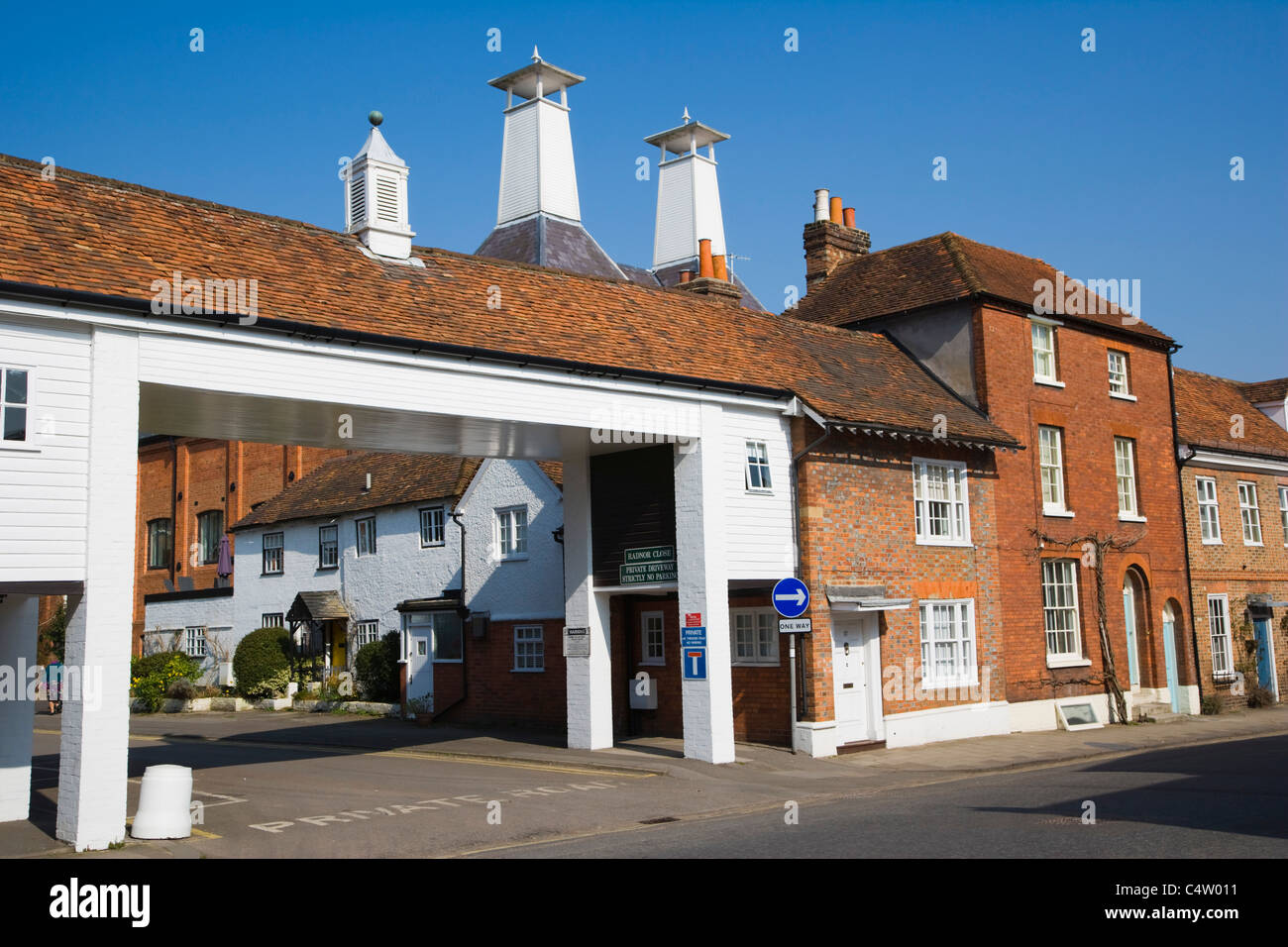 Residential property on New Street, Radnor, Close, Henley-on Thames, Oxfordshire, England, UK Stock Photo