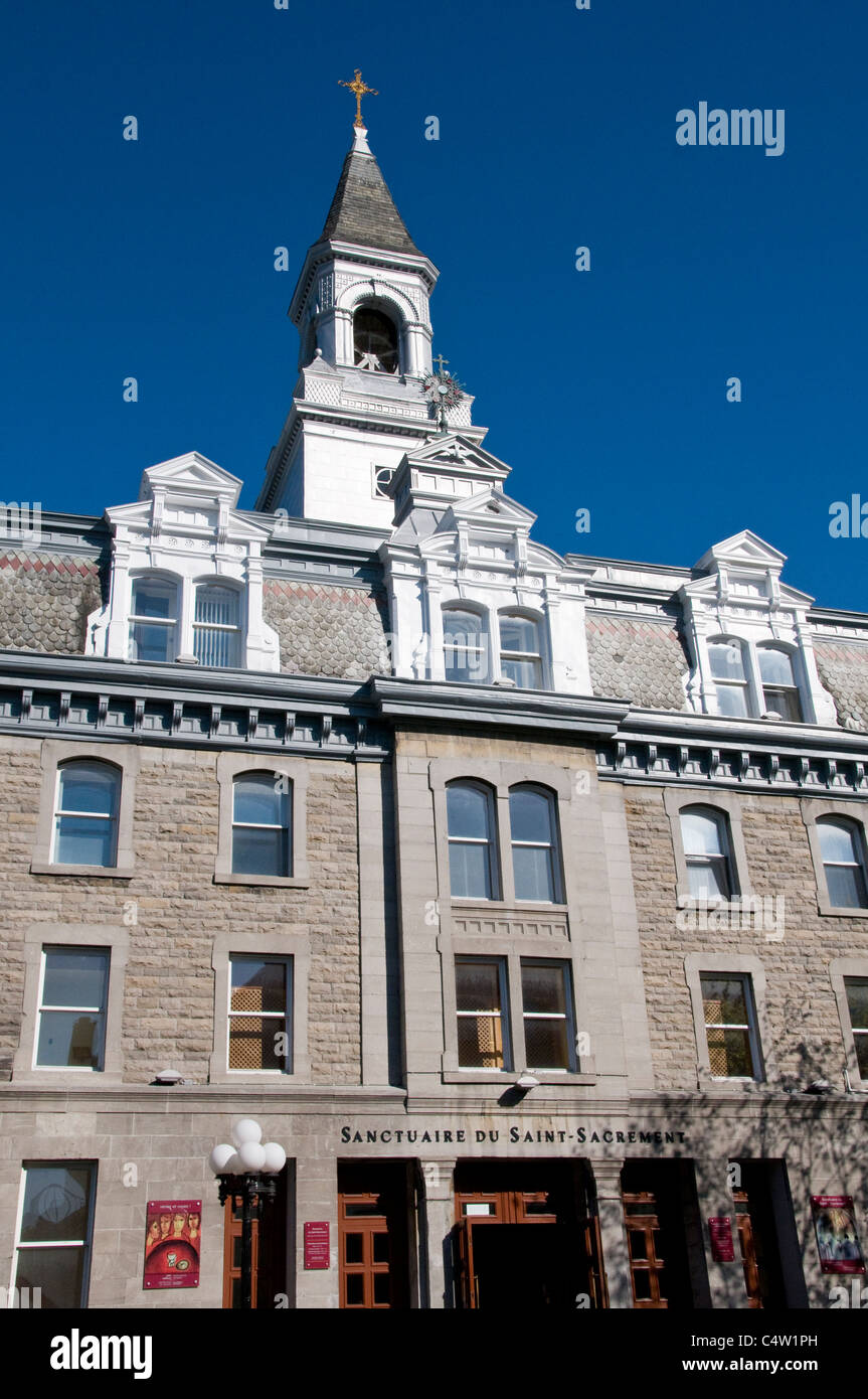Mont Royal street Sanctuaire building Montreal Canada Stock Photo Alamy