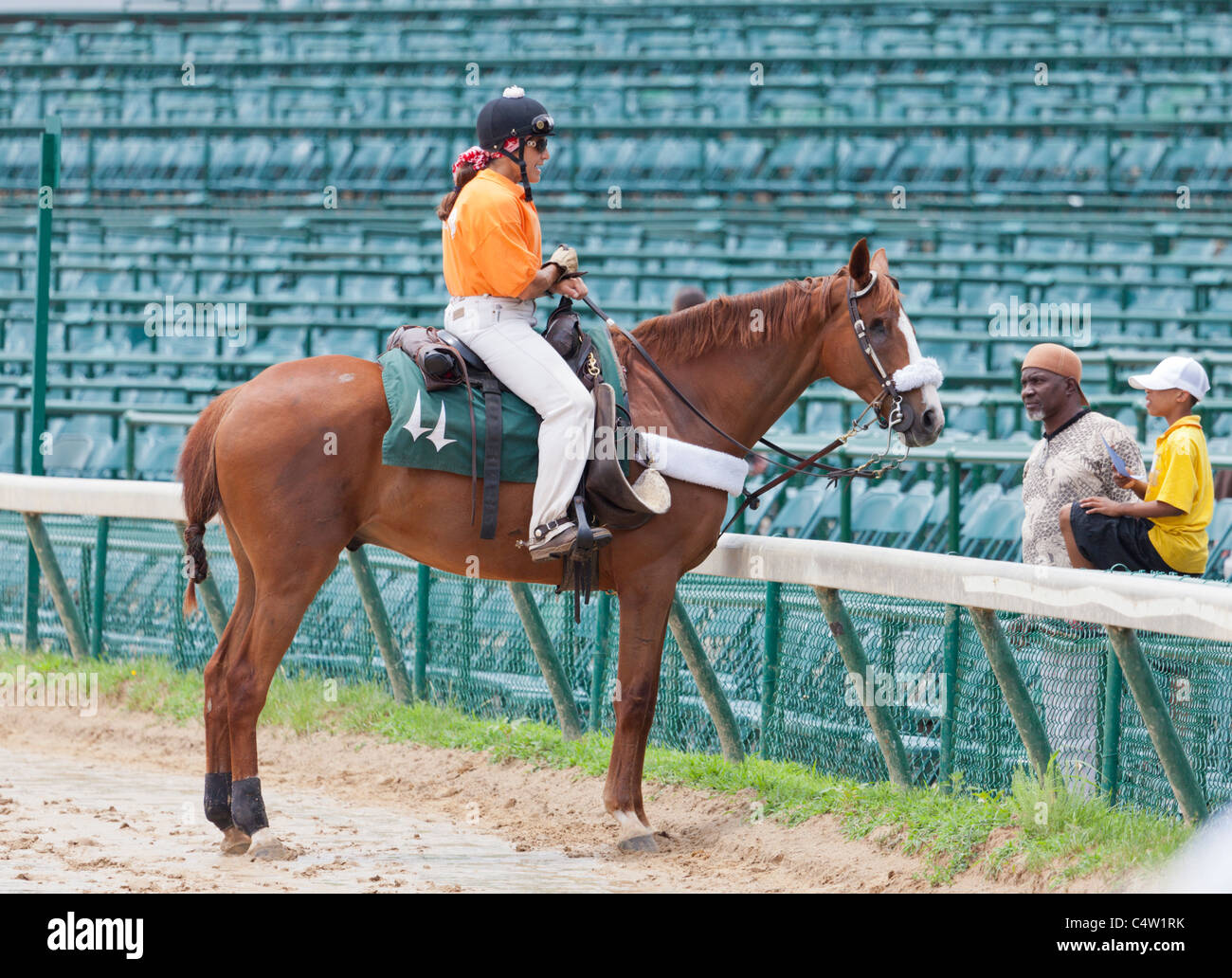 Churchill Downs horse race track Stock Photo