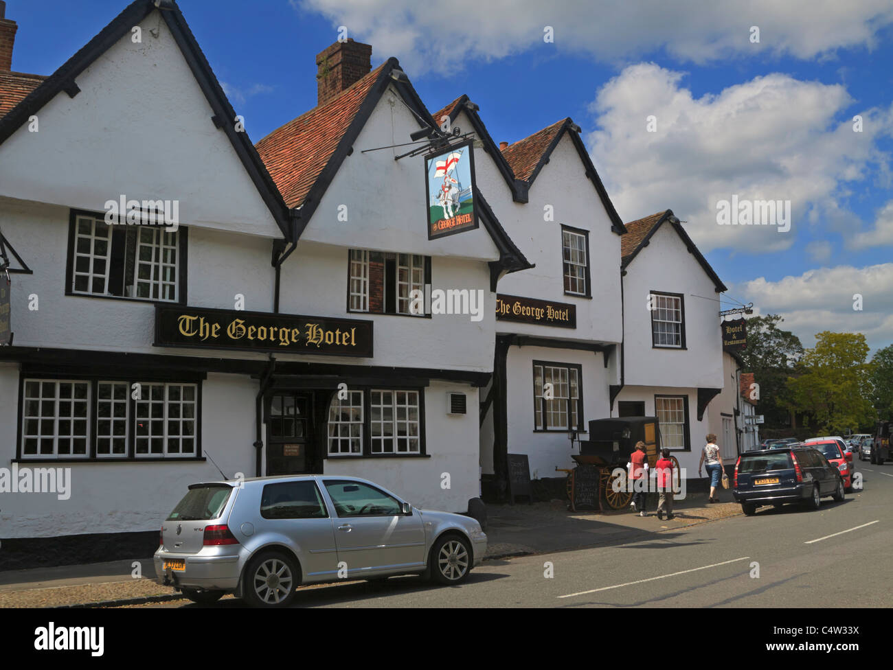 The George Hotel, Dorchester-on-Thames, Oxfordshire. Stock Photo
