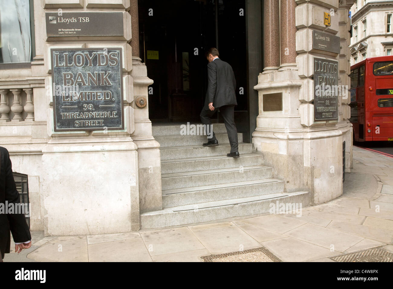 Headquarters Lloyds bank, Threadneedle Street, City of London, London Stock Photo