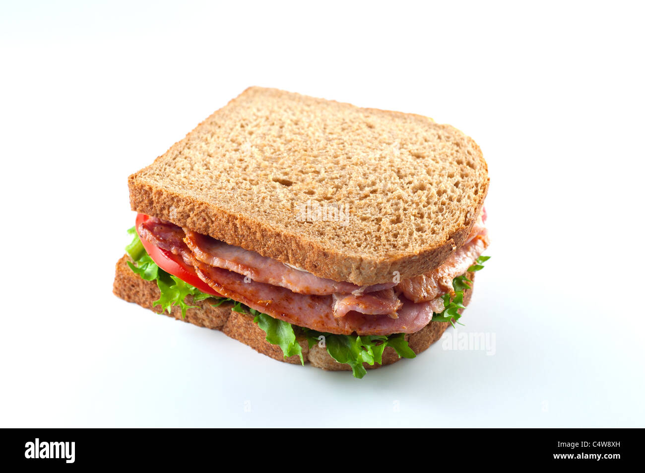 Bacon lettuce and tomato sandwich Stock Photo