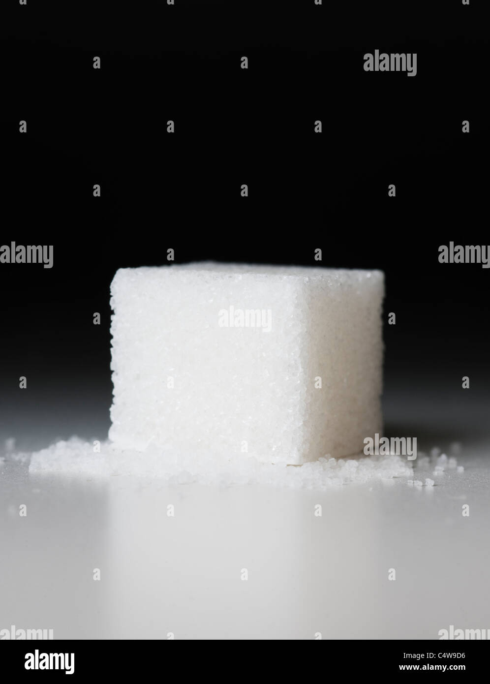 Close up of sugar cube Stock Photo