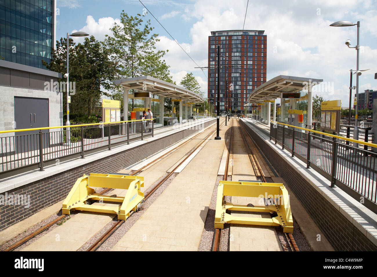 Manchester Metrolink in Mediacity Salford Quays UK Stock Photo - Alamy