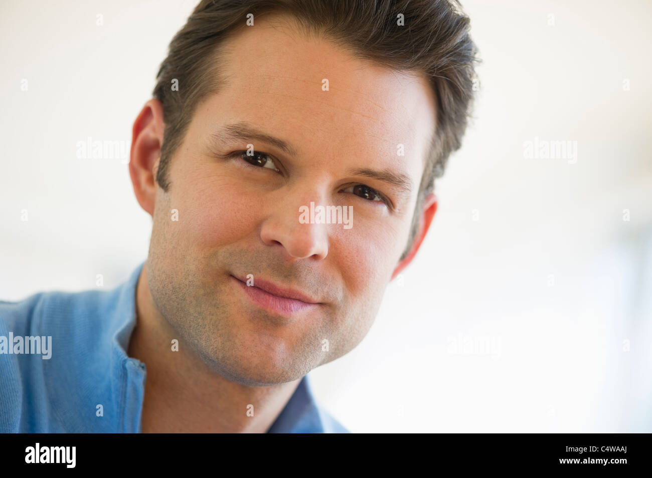 USA, New Jersey, Jersey City, portrait of mid adult man Stock Photo